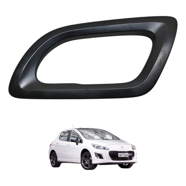 Moldura Maçaneta Interna Traseira Esquerda Peugeot 308 2014 Preto