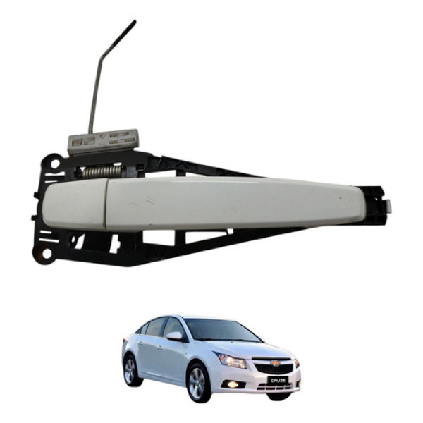 Maçaneta Externa Traseira Direita Cruze 2012 2013 2014 Gm Branco Traseira