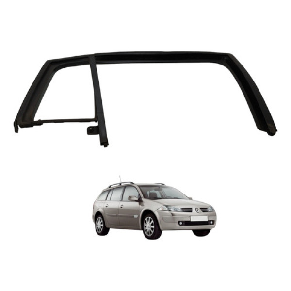 Borracha Vidro Traseiro Direito Megane Grand Tour 2008 Preto
