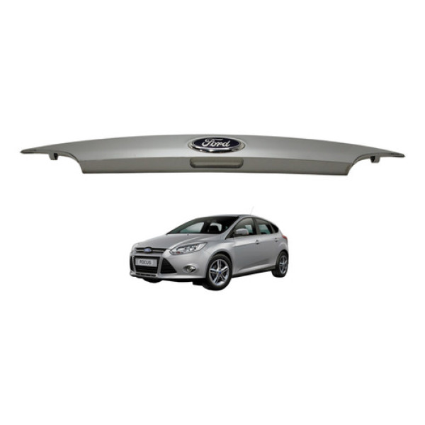 Friso Tampa Traseira Focus 2014 2015 Cinza
