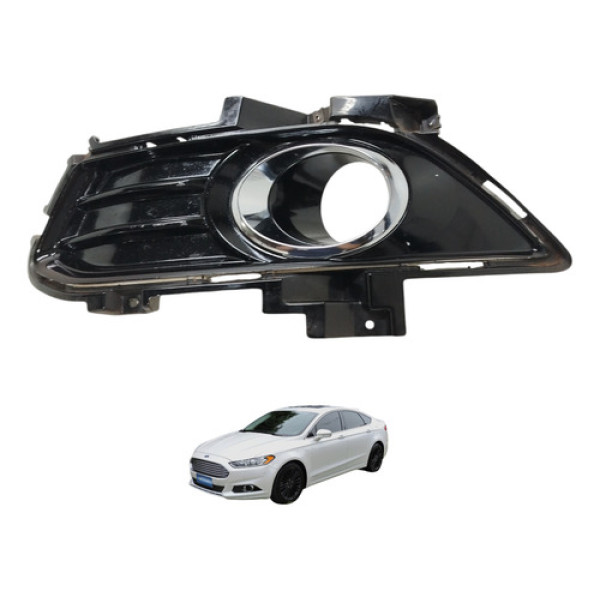 Acabamento Farol Milha Esquerdo Fusion Titanium 2013 2014 Preto Esquerdo