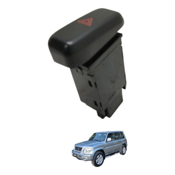 Botão Pisca Alerta Pajero Tr4 2004 2005 Preto