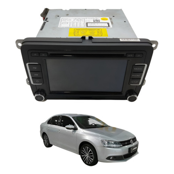 Rádio Central Multimídia Jetta 2.0 Tsi 2011 2012 Preto