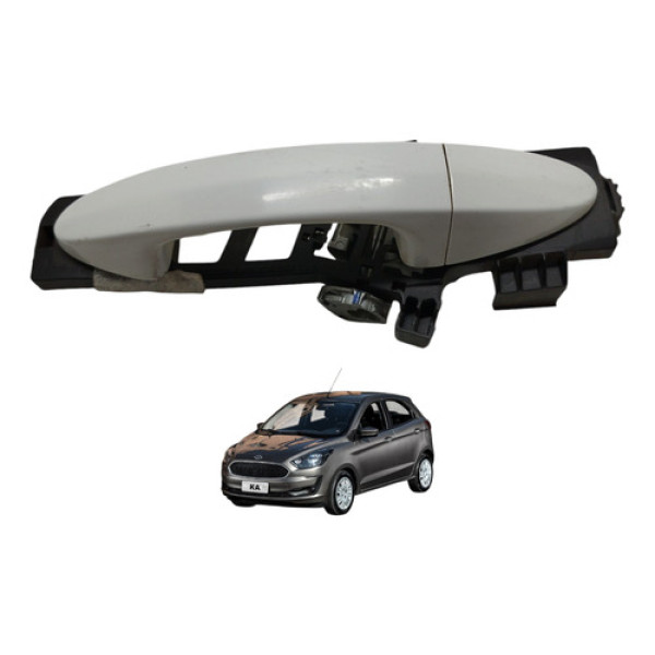 Maçaneta Externa Traseira Direita Ford Ka 2017 2018 2019 Branco Traseira