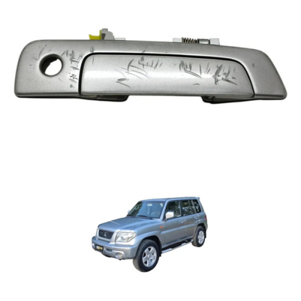 Maçaneta Dianteira Direita Pajero Tr4 2004 2005 Prateado