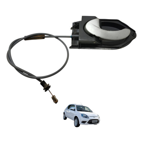 Maçaneta Interna Dianteira Esquerda Ford Ka 2012 2013 Preto Dianteira