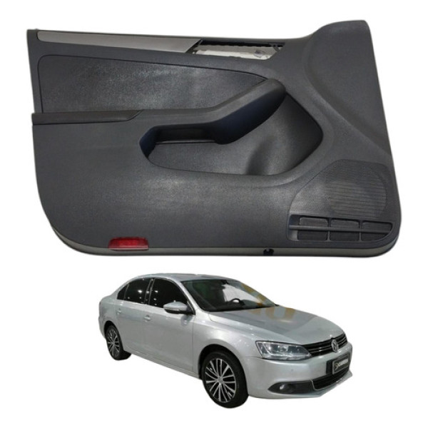 Forro Porta Dianteira Esquerda Jetta Tsi 2011 2012 2013 Preto