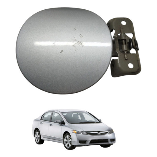 Portinhola Tanque Honda Civic 1.8 2007 2008 2009 Prateado