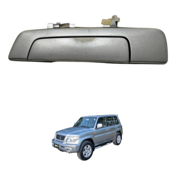 Maçaneta Traseira Esquerda Pajero Tr4 2004 2005 Prateado