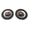 Par Alto Falante Bravox B3x60 X 6   Preto Prata Triaxial Preto