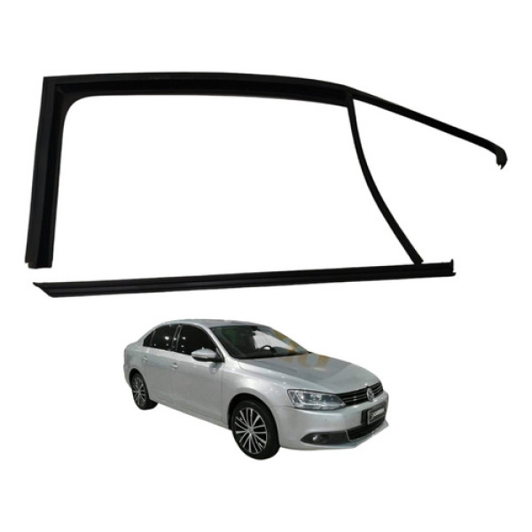Par Pestana Vidro Traseiro Esquerdo Jetta Tsi 2011 2012 2013 Preto