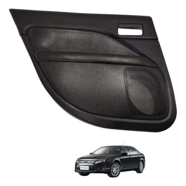 Forro Porta Traseira Esquerda Fusion 2010 2011 Ford Preto