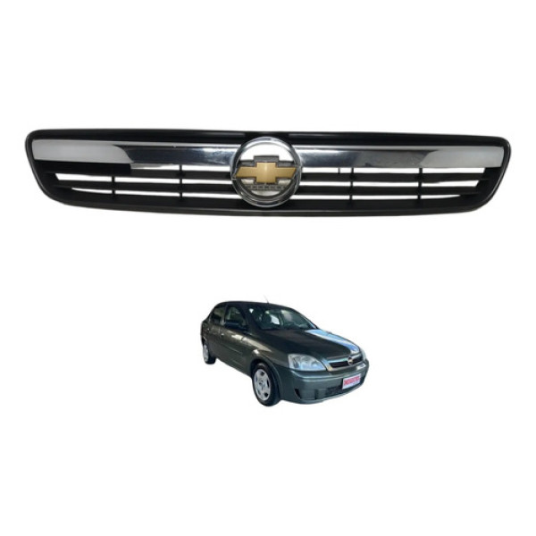 Grade Parachoque Dianteiro Corsa Montana 2010 Preto