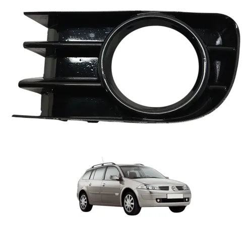 Moldura Farol Milha Esquerdo Megane Grand Tour 2008 Preto Esquerdo