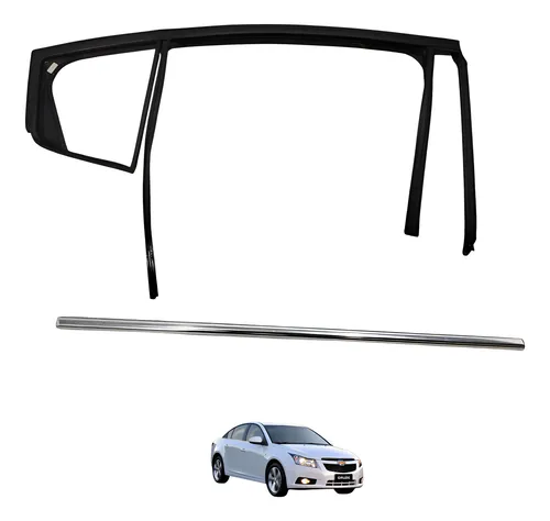 Pestana Traseira Direita Cruze Ltz Sedan 2013 2014 Preto