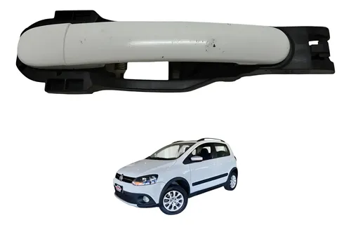 Maçaneta Externa Traseira Esquerda Crossfox 2013 2014 Branco Dianteira