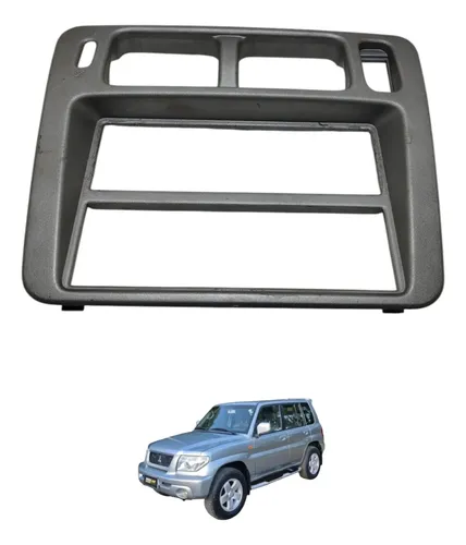 Moldura Painel Central Pajero Tr4 2004 2005 Cinza