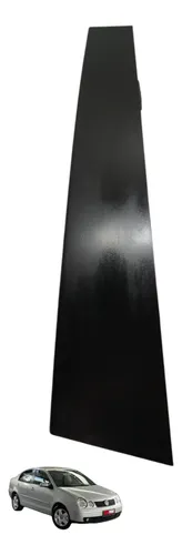 Moldura Coluna Porta Dianteira Direita Polo 2004 2005 Preto