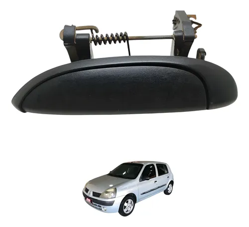 Maçaneta Externa Traseira Esquerda Clio 2004 2005 Preto Dianteira
