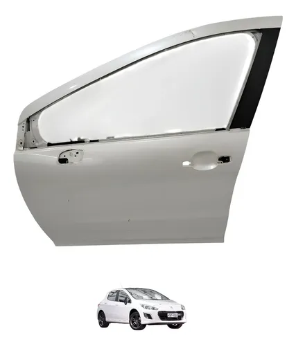 Porta Dianteira Esquerda Peugeot 308 2014 2015 Dianteira Esquerdo Branco