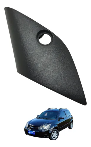 Acabamento Interno Retrovisor Esquerdo Ford Ka 2008 2009 10 Preto