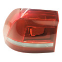 Lanterna Traseira Esquerda Volkswagen Fox 2016 Esquerdo/motorista Vermelho