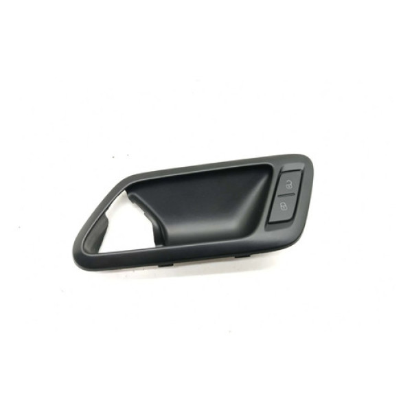 Moldura Maçaneta Interna Dianteira Esquerda Vw Fox 2019 Preto Dianteira