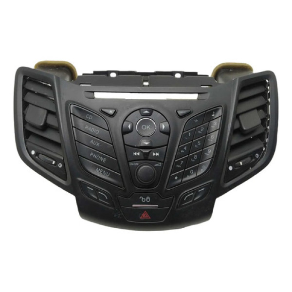 Comando Radio Multimídia Ford New Fiesta 2015 Preto