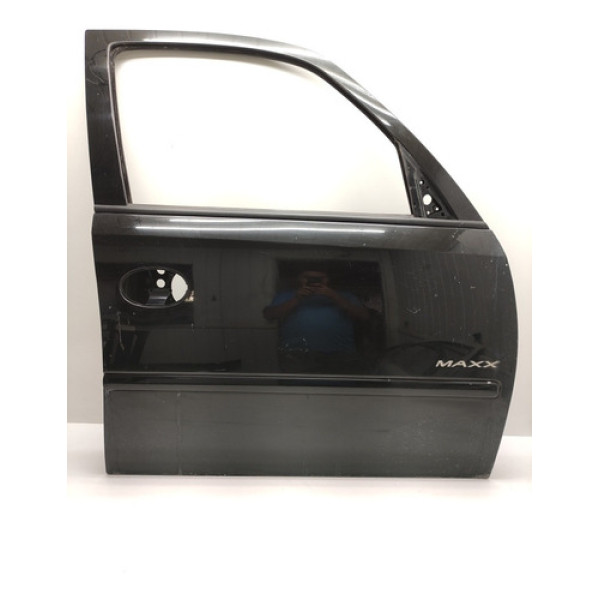 Porta Dianteira Direita Chevrolet Meriva 2004 A 2012 Preta  Dianteira Direita Preto