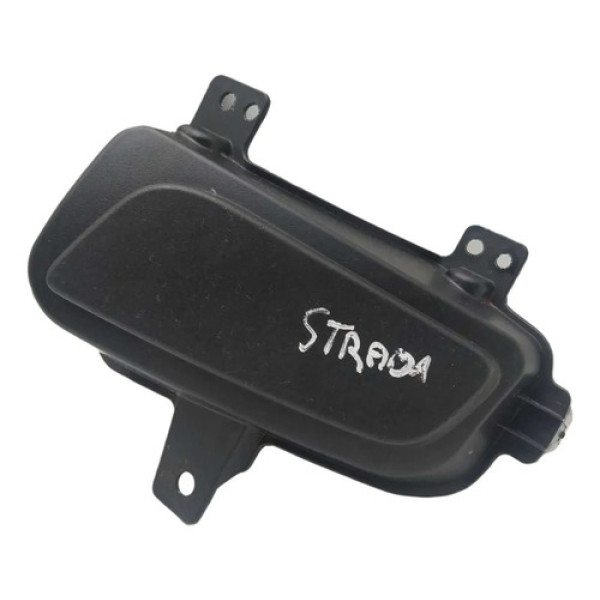 Tampa Farol Milha Direito Fiat Strada 2021 Preto Direito