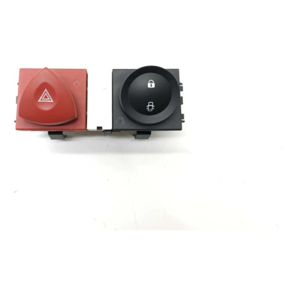 Botão Pisca Alerta Trava Destrava Renault Megane 2010 Vermelho