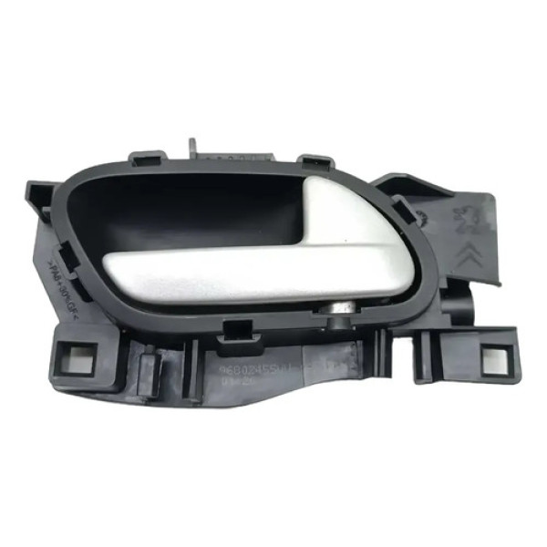 Maçaneta Interna Dianteira Direita Peugeot 2008 2020 Preto Dianteira