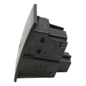 Botão Pisca Alerta Volkswagem Jetta 2014 15 Preto