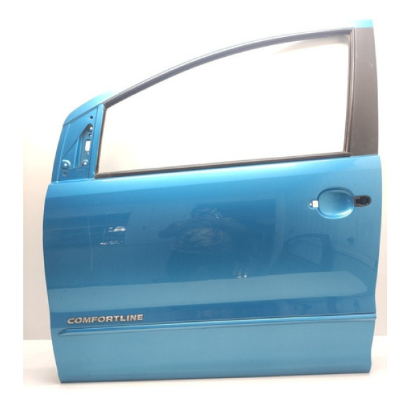 Porta Dianteira Esquerda Volkswagen Fox Spacefox 2010 A 2018 Dianteira Esquerdo Azul