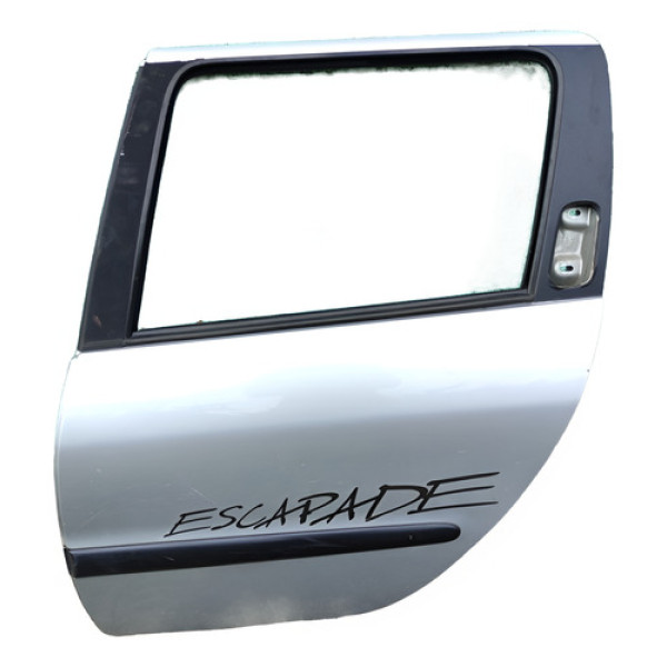 Porta Traseira Esquerda Peugeot 206 207 Sw Escapade Prata  Traseira Esquerdo Prateado