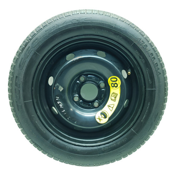 Roda Estepe Ford New Fiesta 2013 175/65 R14 Original Preto