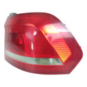 Lanterna Traseira Direita Volkswagen Fox 2015 2016 2017 2018 Direito/passageiro Vermelho