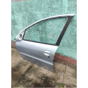 Porta Dianteira Esquerda Peugeot 206 207 2002 A 2013 Prata Dianteira Esquerdo Prateado