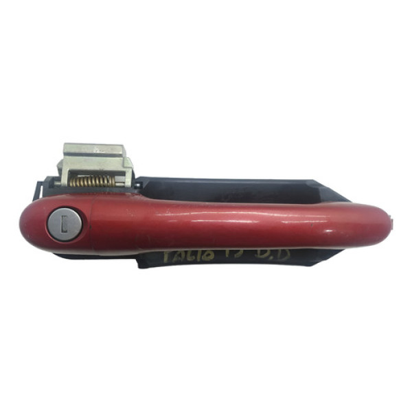 Maçaneta Externa Dianteira Esquerda Fiat Siena 2011 Vermelho Dianteira