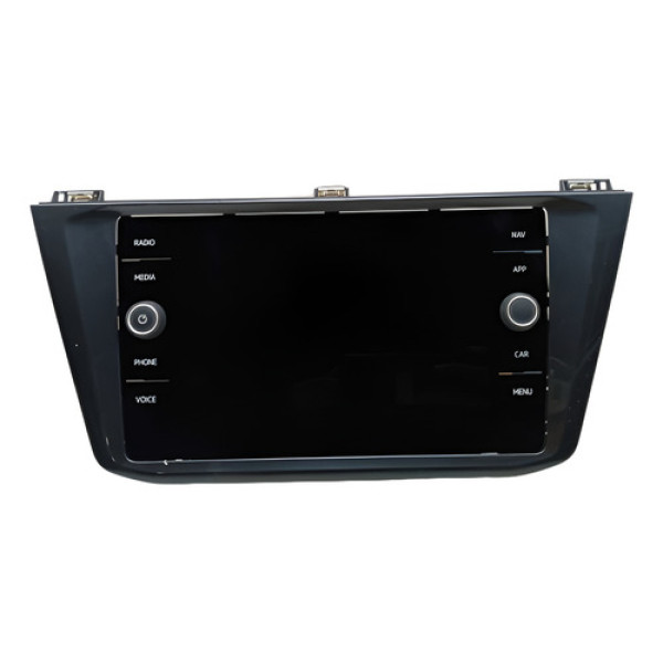 Tela Multimidia Com Moldura Volkswagen Tiguan R-line 2020 Preto