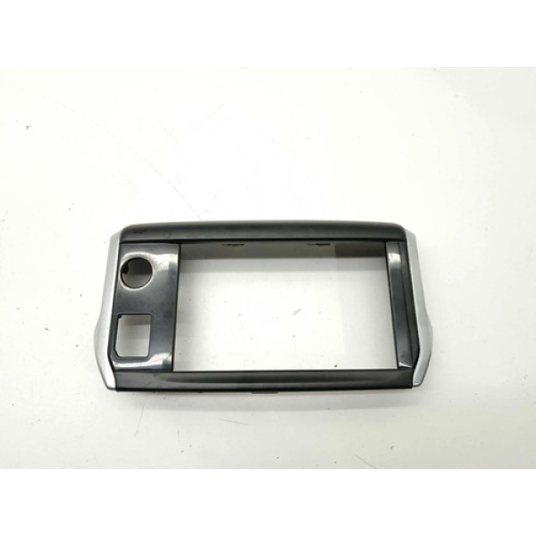Moldura Central Rádio Multimídia Peugeot 208 2018 Preto