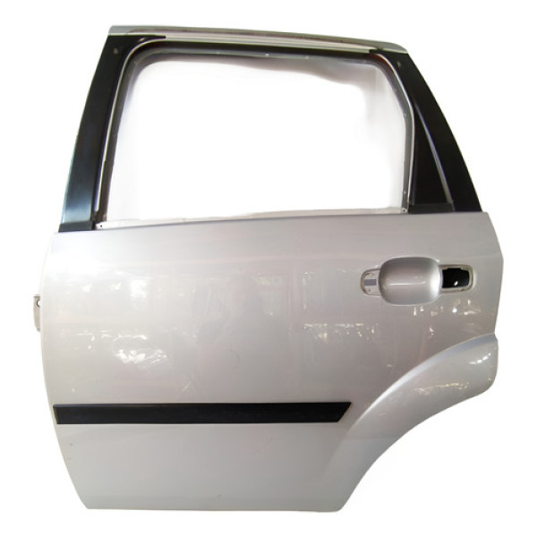 Porta Traseira Esquerda Ford Fiesta 2010 Prata Original Traseira Esquerdo Prateado