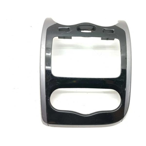 Moldura Central Painel Radio Renault Sandero 2013 Preto