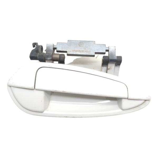 Macaneta Externa Porta Traseira Direita Fiat Linea 2010 Branco Traseira