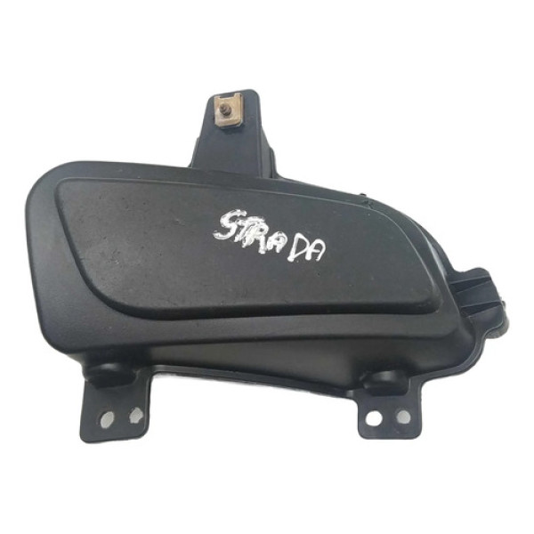 Tampa Farol Milha Esquerda Fiat Strada 2021 Preto Esquerdo