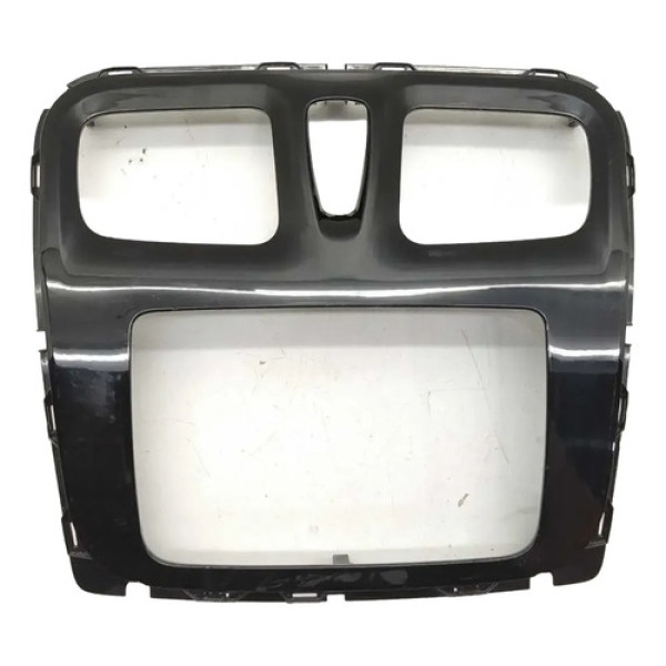 Moldura Painel Central Renault Logan  2016 Preto