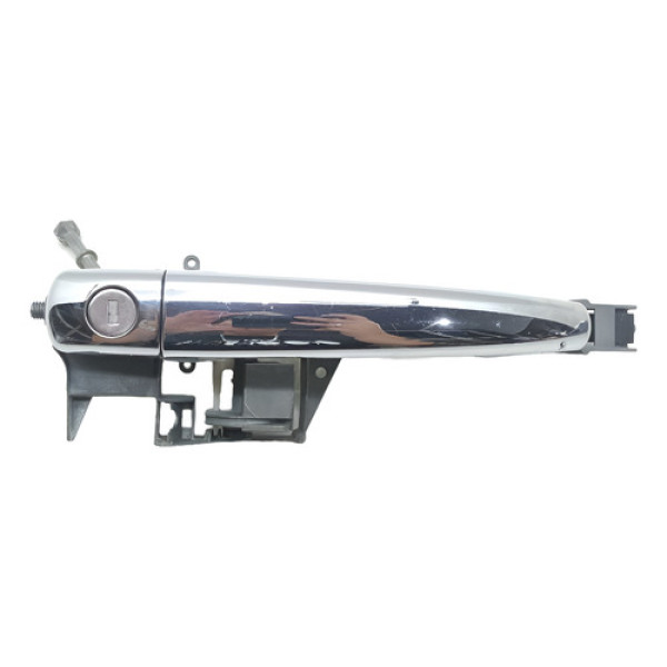 Maçaneta Externa Porta Dianteira Esquerda Peugeot 408 2012 Prateado Dianteira