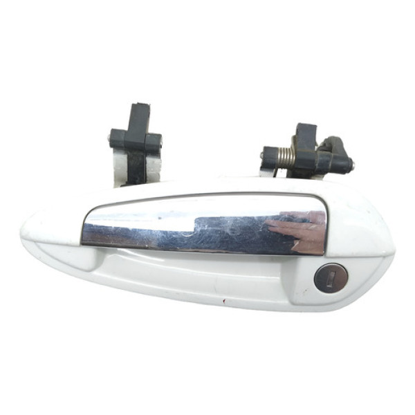 Maçaneta Externa Dianteira Esquerda Fiat Linea  2014 Branco Dianteira