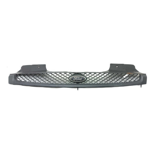 Grade Frontal Parachoque Ford Fiesta 2010 Preto Fosco