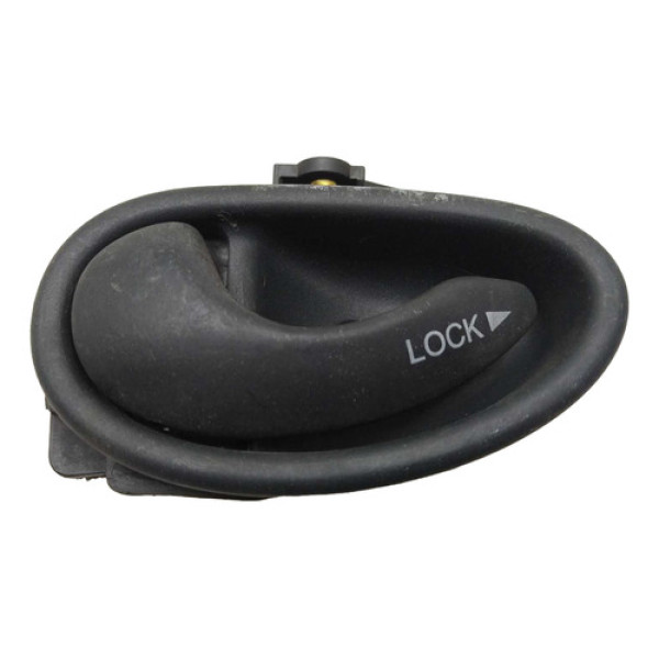 Macaneta Interna Traseira Esquerda Fiat Palio 2001 Preto Traseira